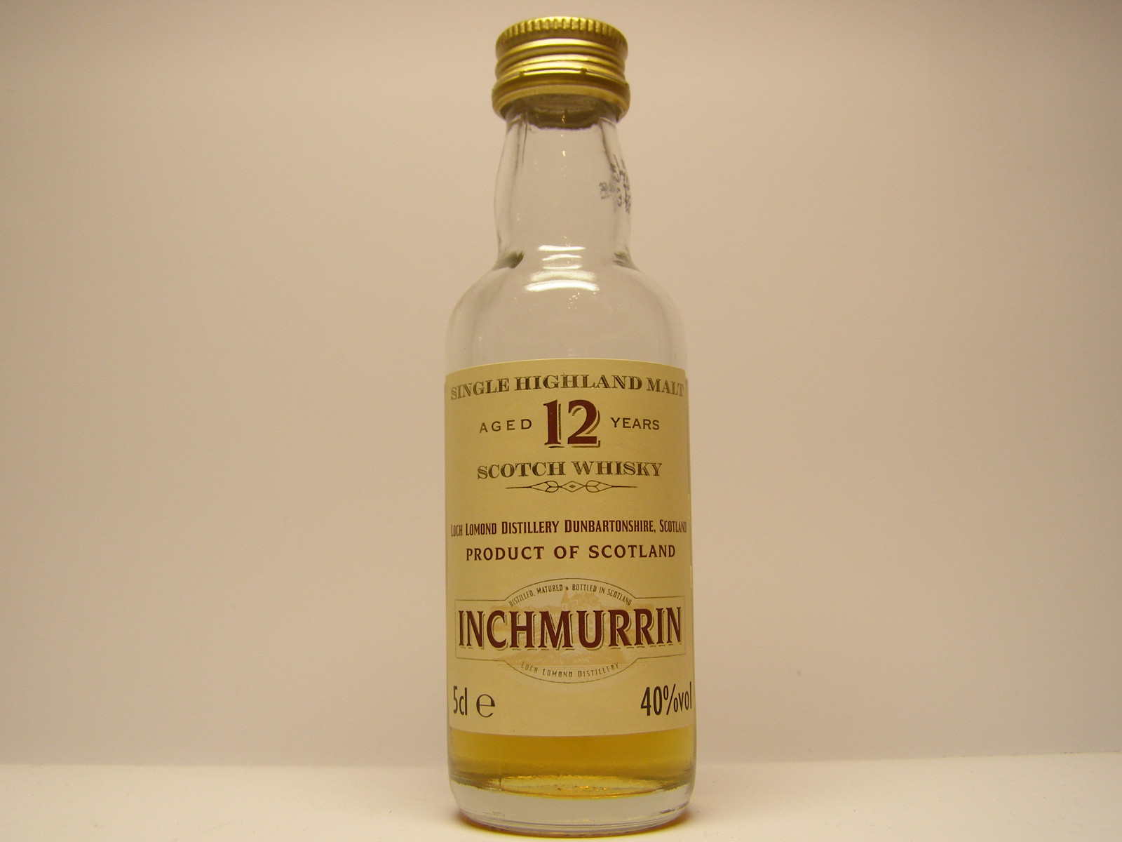 INCHMURRIN SHMSW 12yo 5cle 40%vol